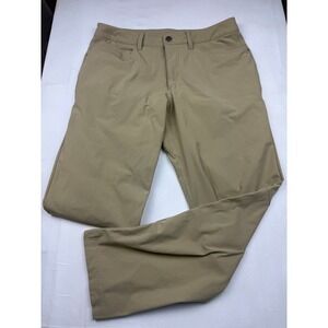 Lululemon ABC Pants 32x30 Tan Khaki Tech Five-Pocket Trousers
